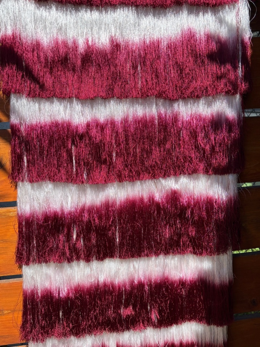 Im Vogue Fringe Vino Gradient Maxi Skirt - Picture 5 of 7